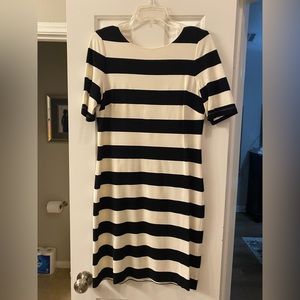 Black and white cotton dress